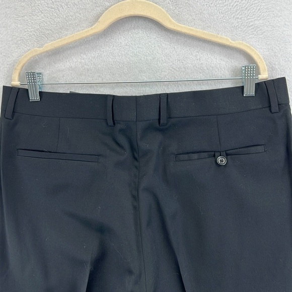 Banana Republic Men’s Wool Dress Pants Black Sz 36/34 Business Dressy Office EUC - Picture 6 of 10